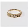 Image 2 : #31 SOLID 18K GOLD DIAMOND RING 2.3 GRAMS