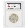 Image 1 : #54 1955 CANADA 50 CENTS COIN GRADED EF40