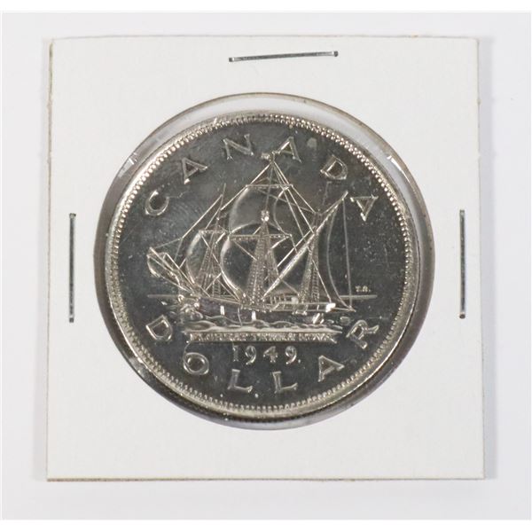 #67 1949 CANADIAN $1 SILVER DOLLAR COIN CANADA