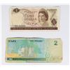 Image 2 : #127 2 PAPER MONEY BILLS FIJI NEW ZEALAND