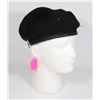 #140 MODERN BLACK MILITARY BERET