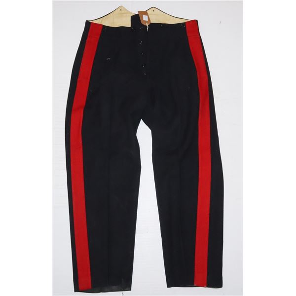 #156 VINTAGE MILITARY RED STRIPED PANTS BRITISH