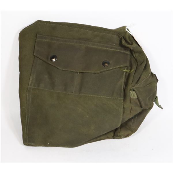 #176 COLD WAR MILITARY GREEN BAG WITH STRAPS