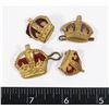 Image 1 : #225 LOT OF 4 WW1 CANADIAN BRITISH CROWN