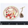 Image 1 : #241 RCMP SMALL PIN + VINTAGE 1980'S CLUB CANADA