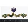 Image 1 : #244 LOT OF 5 CANADIAN MILITARY METAL RANK