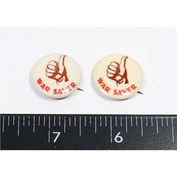 #245 LOT OF TWO WW2 WAR SAVER PATRIOTIC