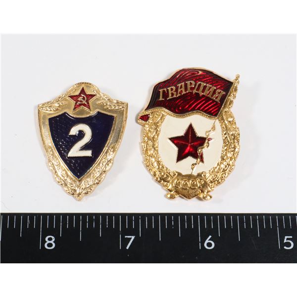 #261 LOT OF 2 COMMUNIST SOVIET USSR CCCP PINS