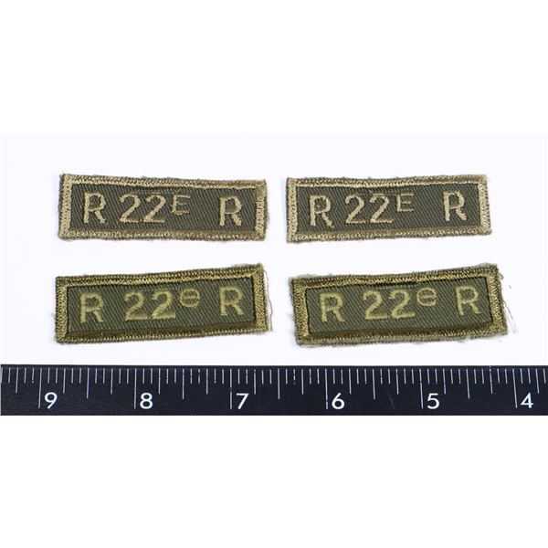 #263 2 PAIRS CANADIAN MILITARY INSIGNIA INC