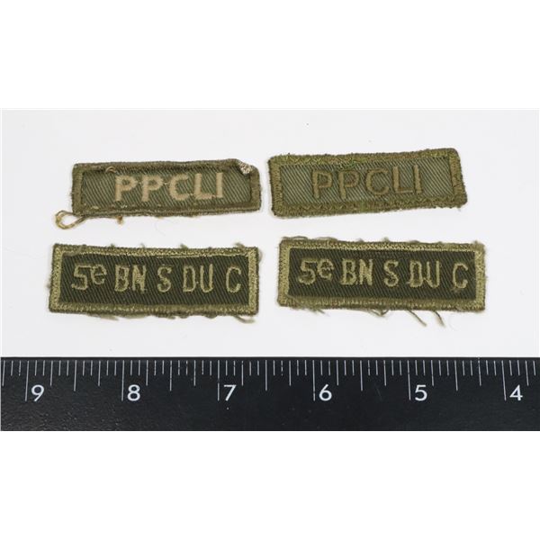 #266 2 PAIRS CANADIAN MILITARY INSIGNIA UNIFORM