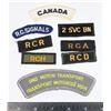 Image 1 : #269 LOT OF CANADIAN 8 CLOTH PATCHES INSIGNIA