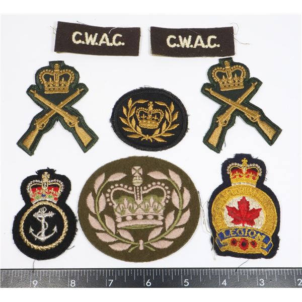 #274 ASSORTED MILITARY LOT 9 PATCHES INC ROYAL