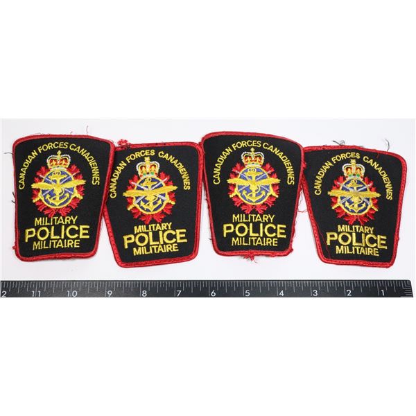 #282 LOT OF 4 CANADIAN MILITARY POLICE CLOTH