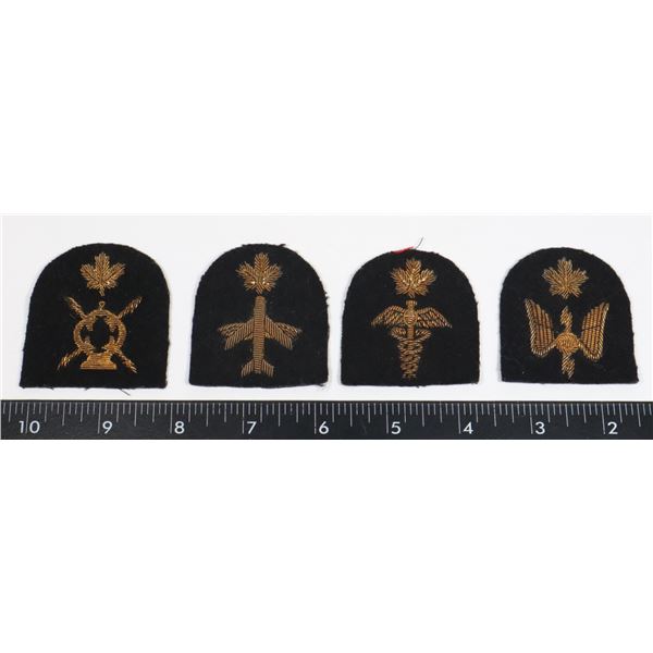 #290 ROYAL CANADIAN NAVY LOT OF 4 RANK BADGES