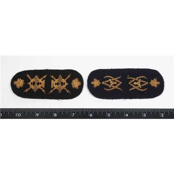 #291 ROYAL CANADIAN NAVY LOT OF 2 RANK BADGES