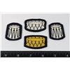 Image 1 : #294 LOT OF 4 DRUM CLOTH PATCH INSIGNIA