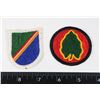 Image 1 : #304 LOT OF 2 AMERICAN CLOTH MILITARY INSIGNIA