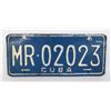 Image 1 : #790 CUBA MR-02023 LARGE LICENSE PLATE