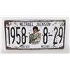 Image 1 : #801 NOVELTY MICHAEL JACKSON LICENSE PLATE