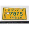 Image 1 : #805 BICYCLE 1989 TABER ALBERTA 7975 LICENSE