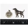 Image 1 : #932 STERLING SILVER CHICAGO PENDANT ON DOG PIN