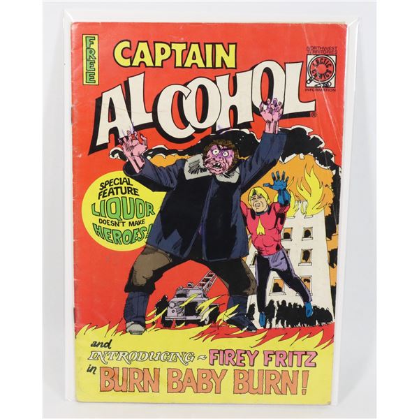 Alcohol Comic Pulp #1151 ARCTIC COMICS CAPTAIN ALCOHOL HEAVILY WORN