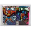 Image 1 : #1233 LOT OF 2 MARVEL COMICS THE THING #1 TO #2