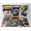 LOT OF 6 ASSORTED COMICS INCLUDES G.I.JOE,