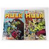 LOT OF 2 L'INCROYABLE HULK FRENCH COMIC BOOKS