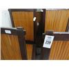 Image 2 : Wood Paneled Dining Chairs (4)