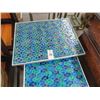 Image 2 : Ornate Tile Inlayed Nesting Table Set (2)