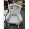 Image 1 : White Wicker Rocking Chair