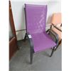 Image 1 : Metal Mauve Fabric Stack Chairs (2)