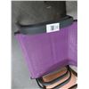 Image 2 : Metal Mauve Fabric Stack Chairs (2)