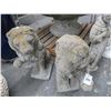 Image 1 : 2-Lion Statuary - 24" - 2 X $