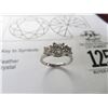 Image 2 : 14K WG Ring w/2 Round Brilliant Diamonds.  Diamonds Are Prong Set 4.3g - Replacement