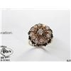 Image 2 : 14K YG Diamond Ring w/13 Round Brilliant Diamonds.  Diamonds Are Prong Set 7.7g