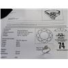 Image 2 : 14K W/G Diamond Ring w/8 Round Diamonds. Diamonds are Prong Set 5.7g Replacment Value $4550.00