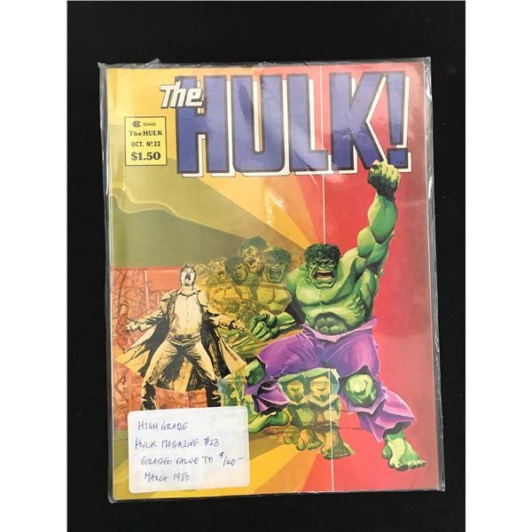 THE HULK MAGAZINE #23  (MARVEL COMICS)