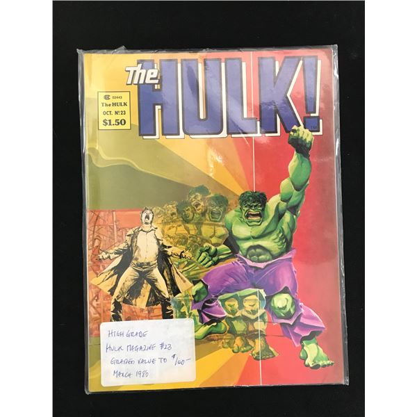 THE HULK MAGAZINE #23  (MARVEL COMICS)