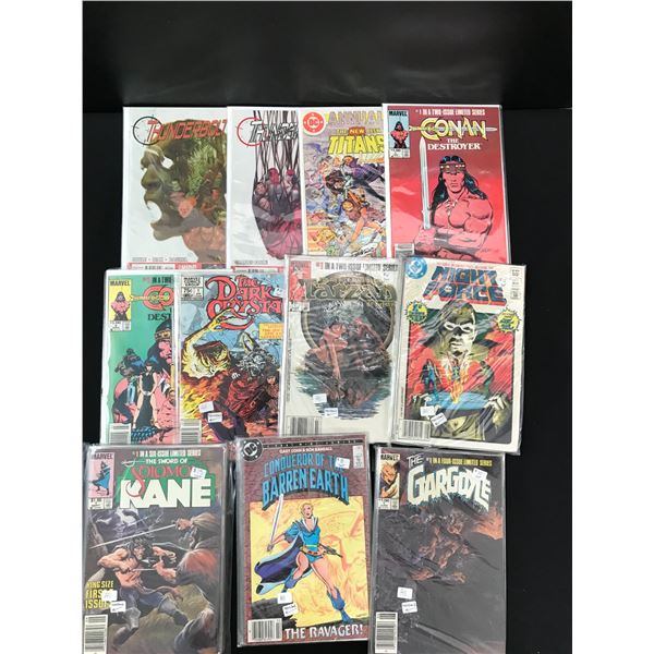 LOT OF 11 COMICS (MARVEL AND DC)