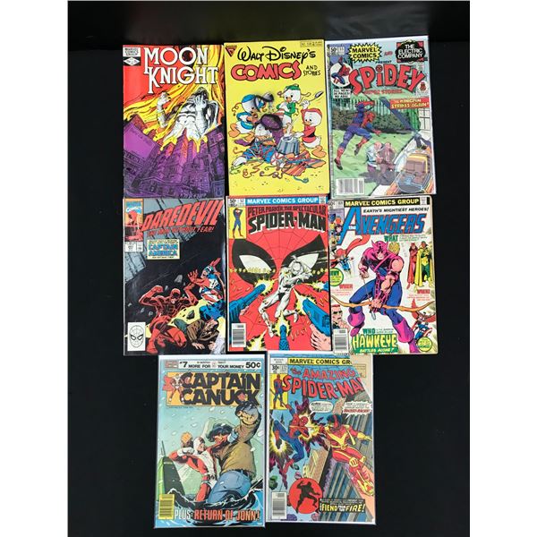 LOTOF 8 COMICS (MARVEL, GLADSTONE AND COMELY)