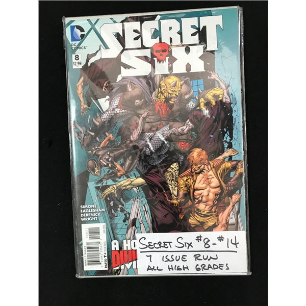 DC COMICS 7 ISSUE RUN SECRET SIX (#8-14)