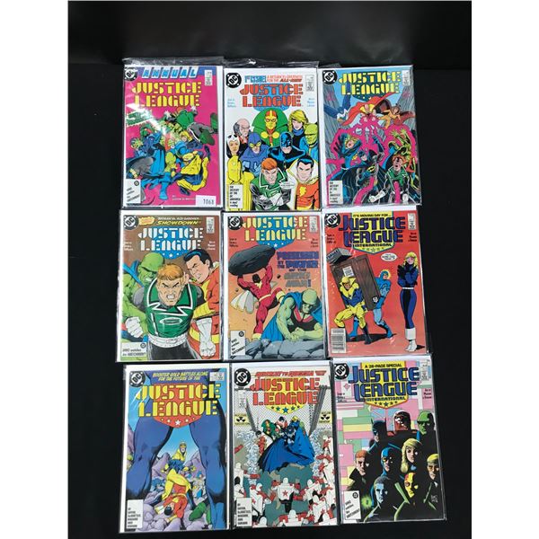 LOT OF 9 DC COMICS (JUSTICE LEAGUE)