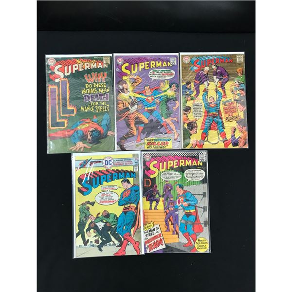 LOT OF 5 SUPERMAN COMICS (DC COMICS)