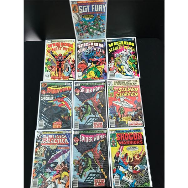 LOT OF 10 COMICS (MARVEL COMICS)