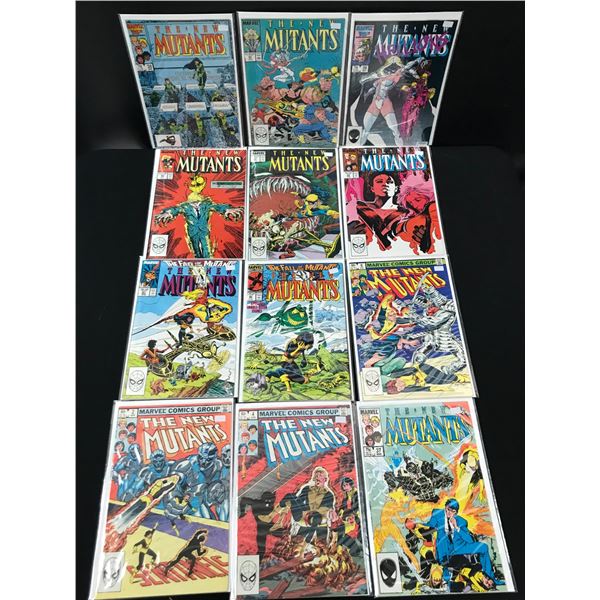 LOT OF 12 COMICS (MARVEL THE NEW MUTANTS)