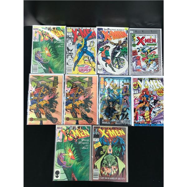 LOT OF 10 MARVEL X-MEN COMICS