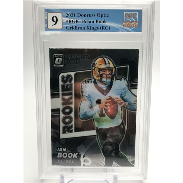 2021 DONRUS OPTIC NO. RGK-16 IAN BOOK GRIDIRON KINGS RC GCG 9