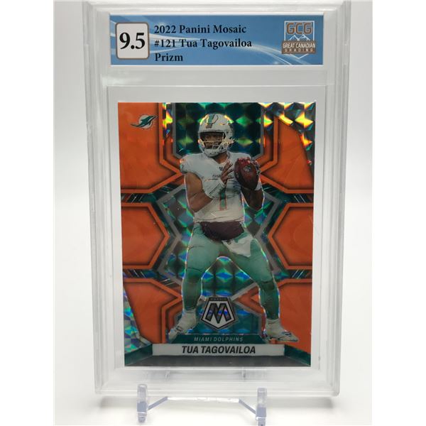 2022 PANINI MOSAIC NO. 121 TUA TAGOVAILOA PRIZM GCG 9.5